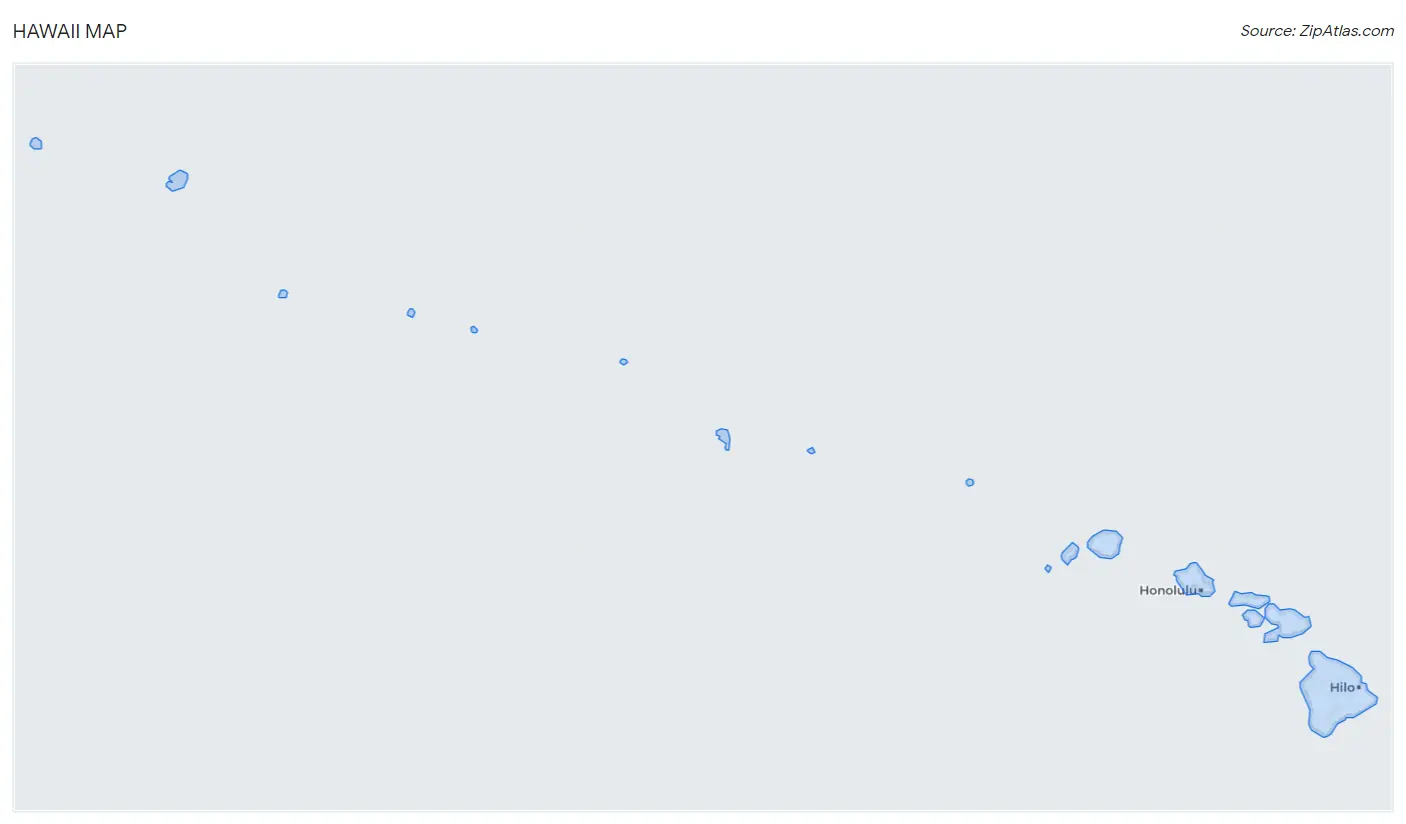 Hawaii Zip Codes Map & Profile 2023 Zip Atlas
