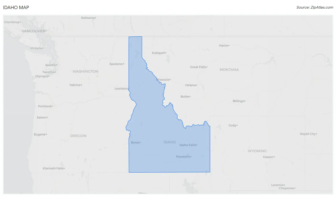 Idaho 2024 Zip Atlas Idaho Map.webp