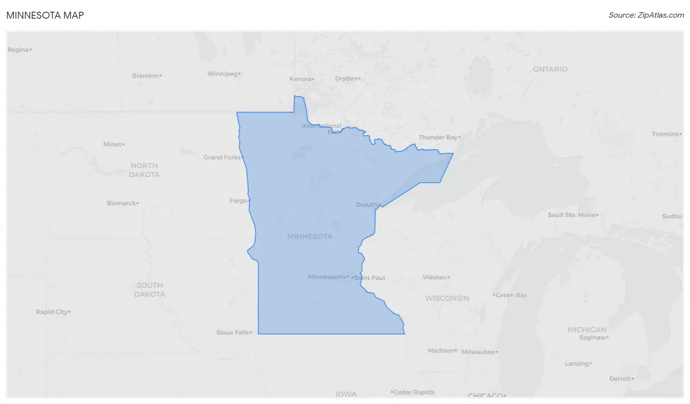 Minnesota 2023 Zip Atlas Minnesota Map.webp