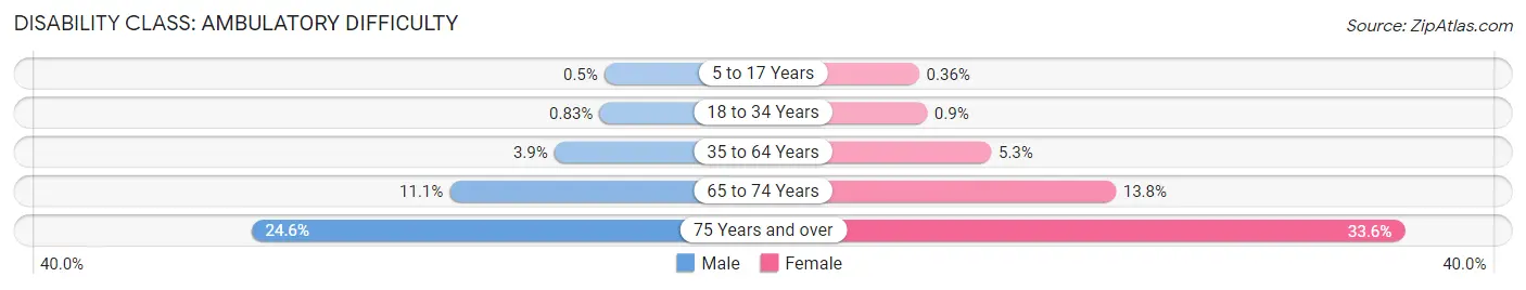 Disability in New Jersey: <span>Ambulatory Difficulty</span>