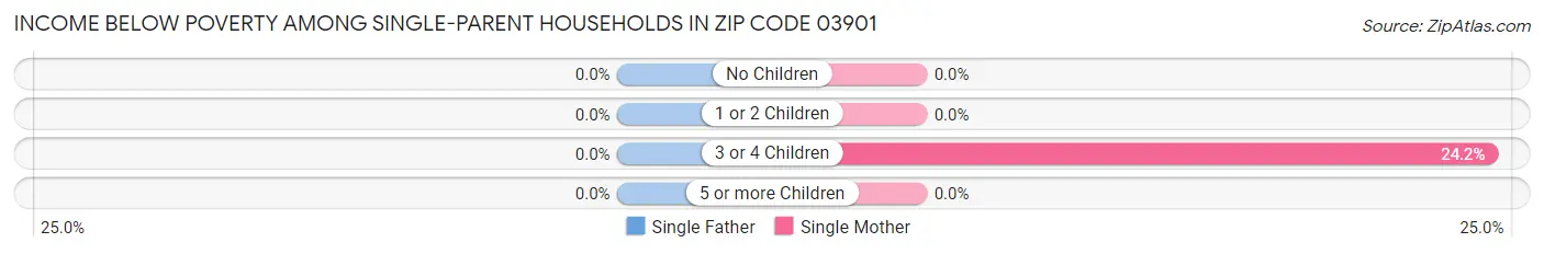 Income Below Poverty Among Single-Parent Households in Zip Code 03901