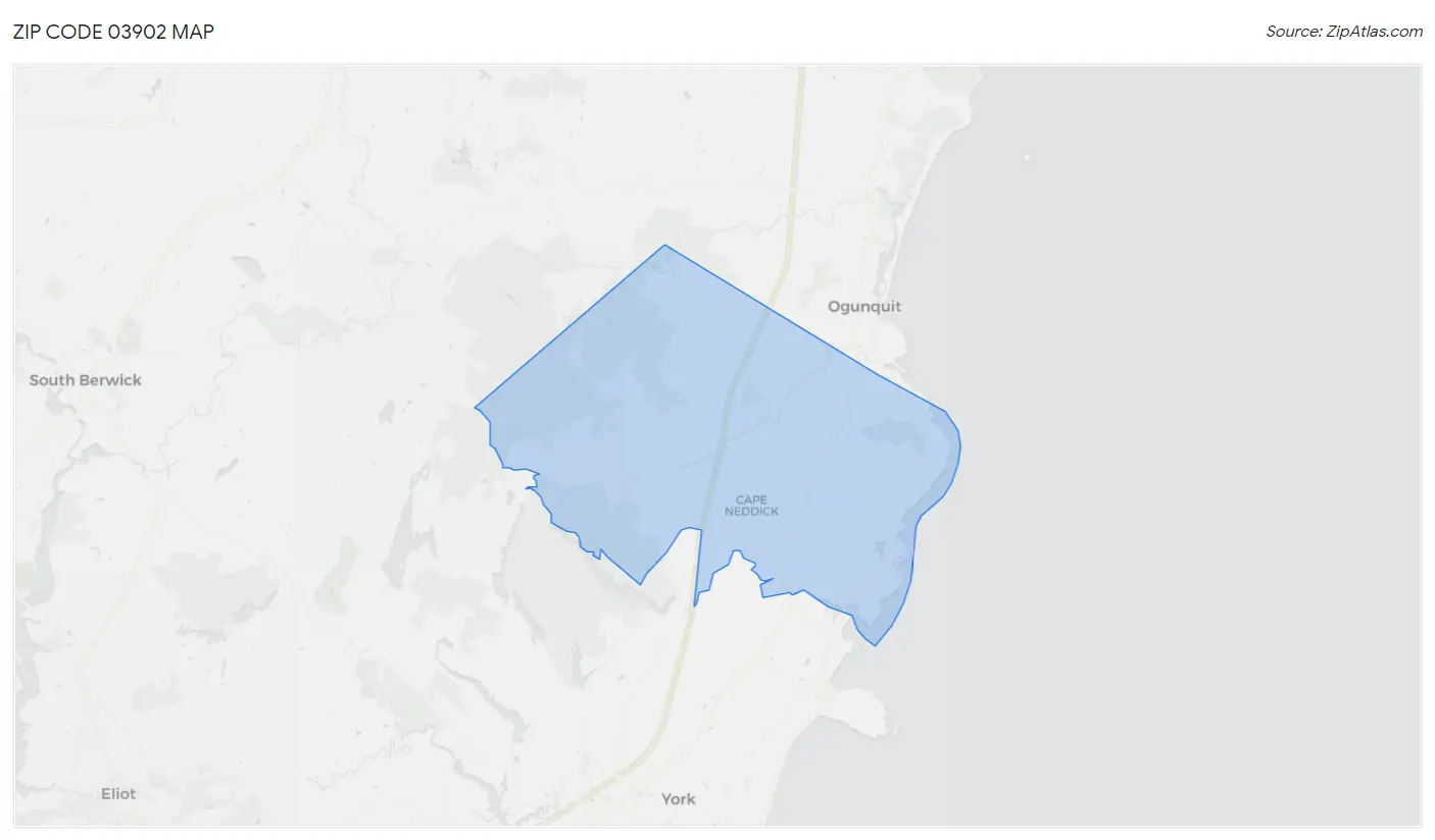 Zip Code 03902 Map
