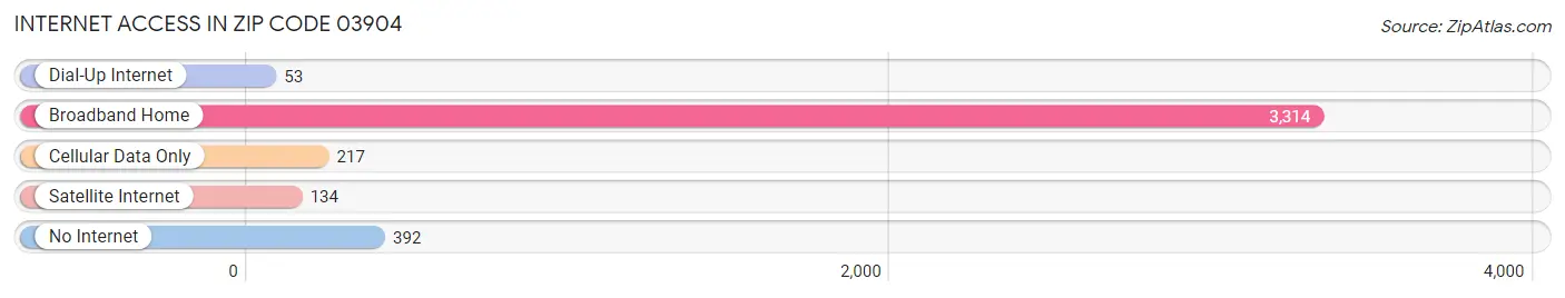 Internet Access in Zip Code 03904