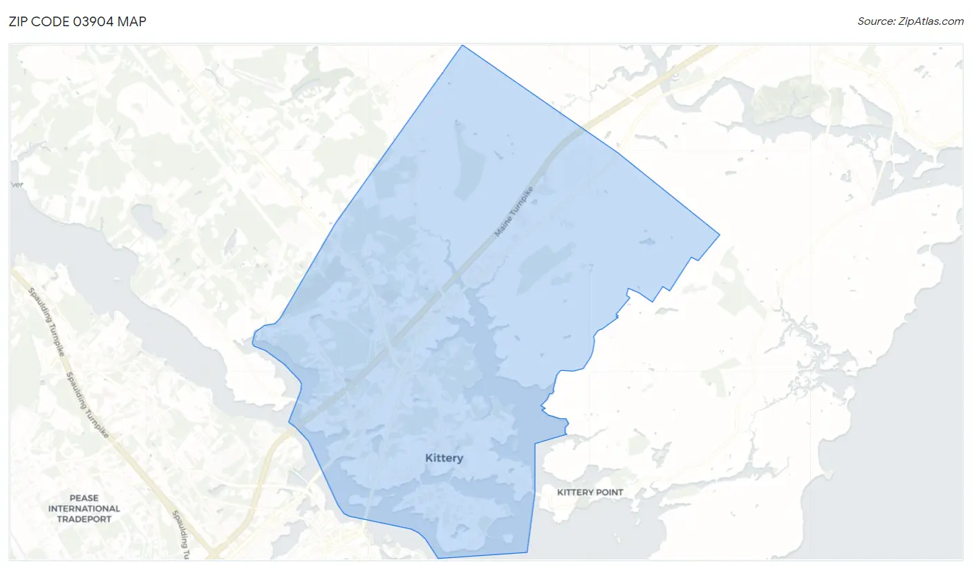 Zip Code 03904 Map