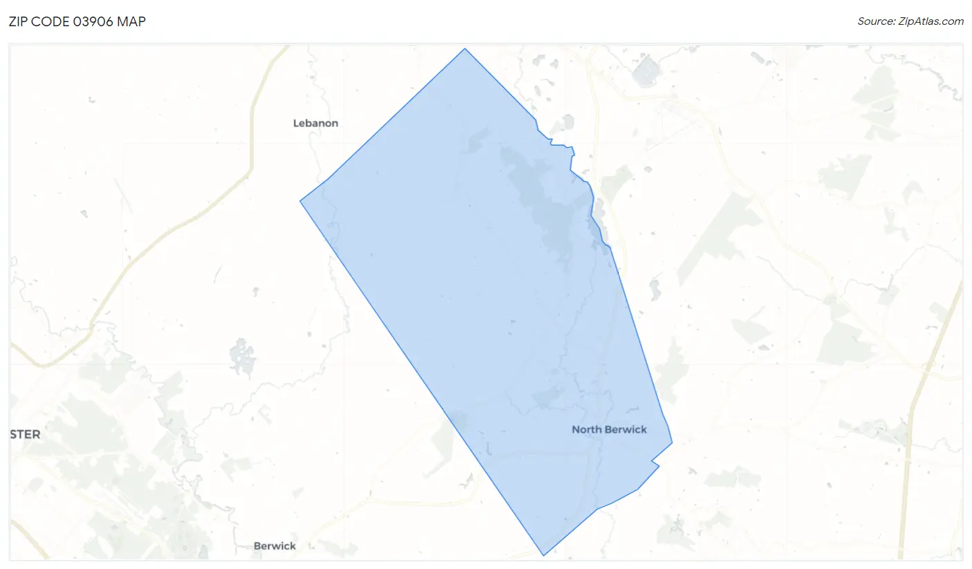 Zip Code 03906 Map