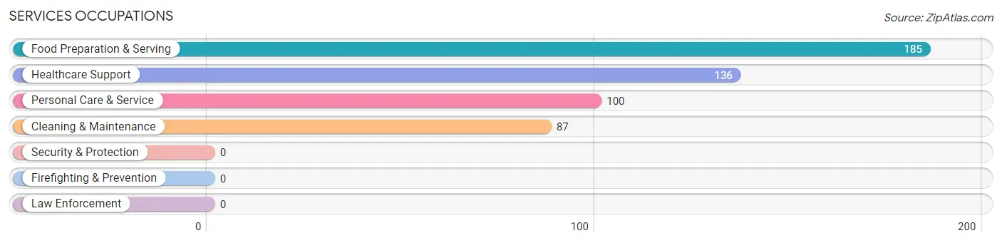 Services Occupations in Zip Code 03906
