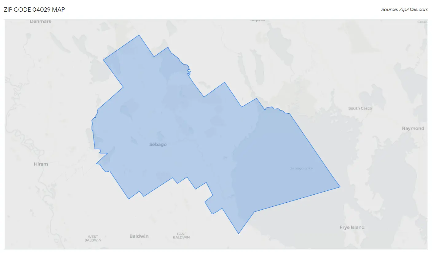 Zip Code 04029 Map