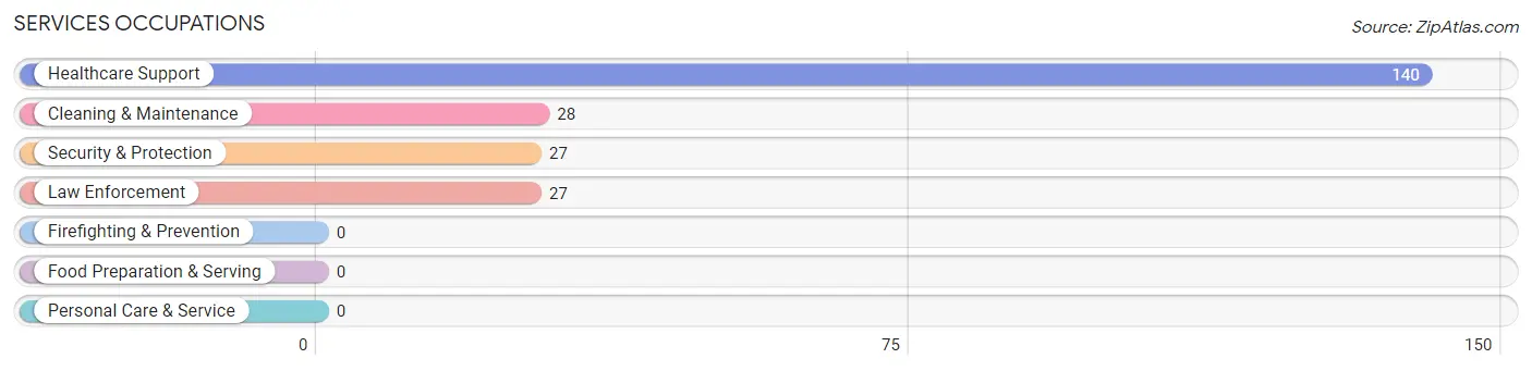 Services Occupations in Zip Code 04030