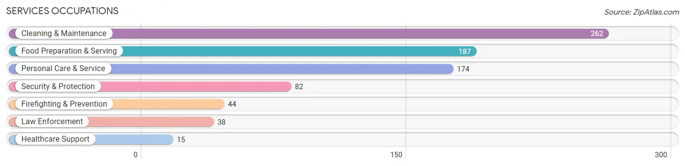 Services Occupations in Zip Code 04039