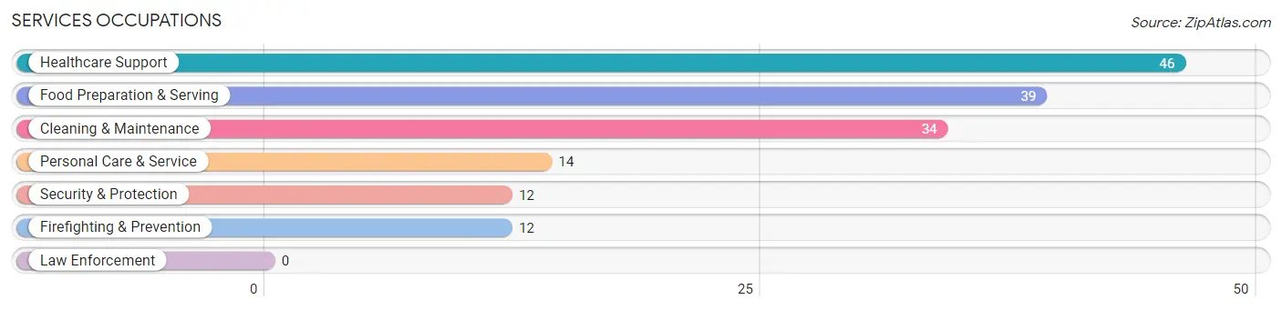 Services Occupations in Zip Code 04041