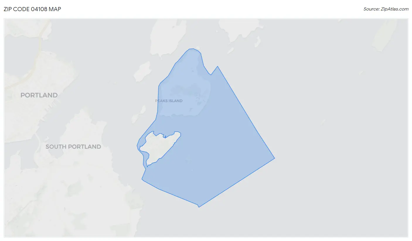 Zip Code 04108 Map