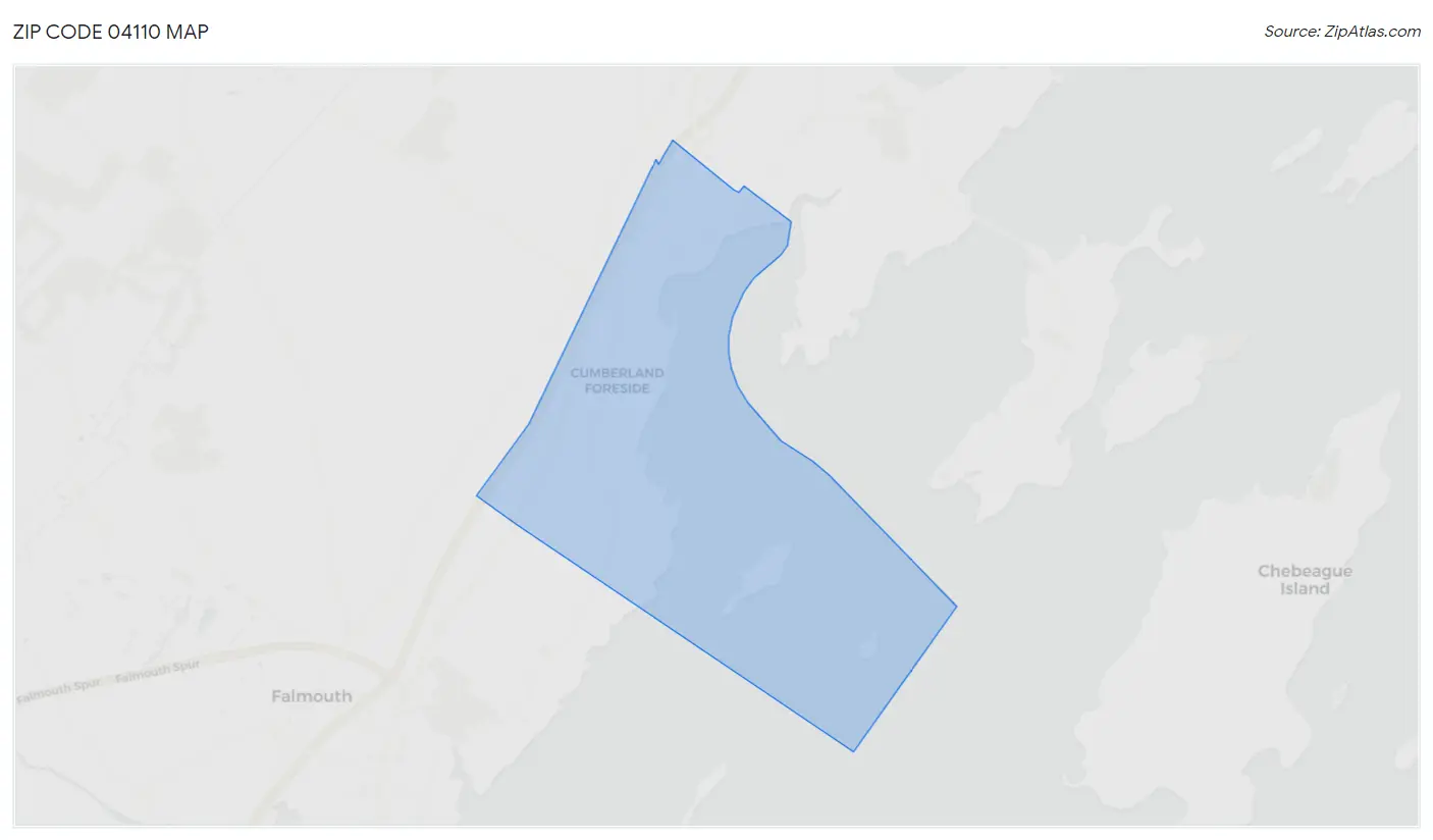 Zip Code 04110 Map