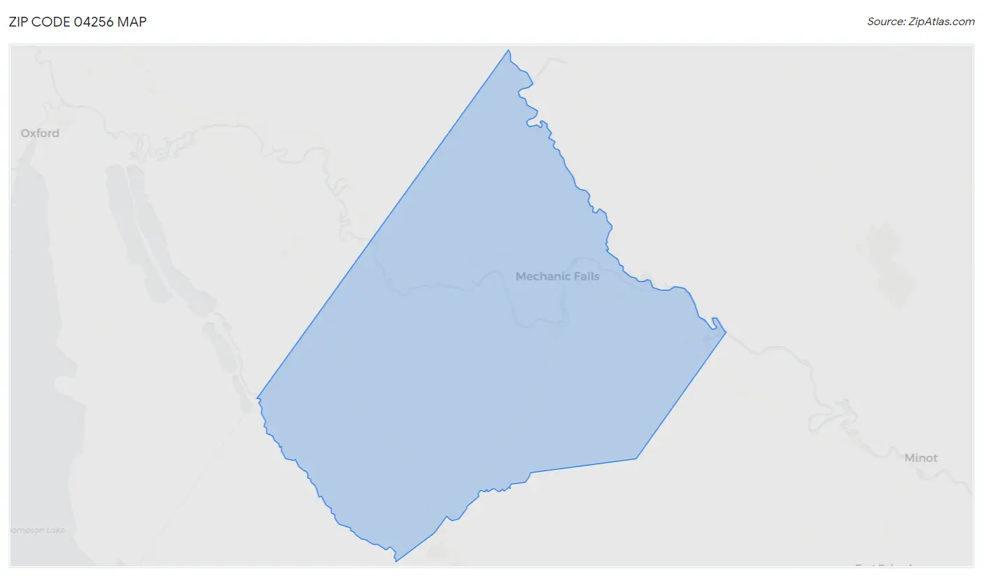 Zip Code 04256 Map