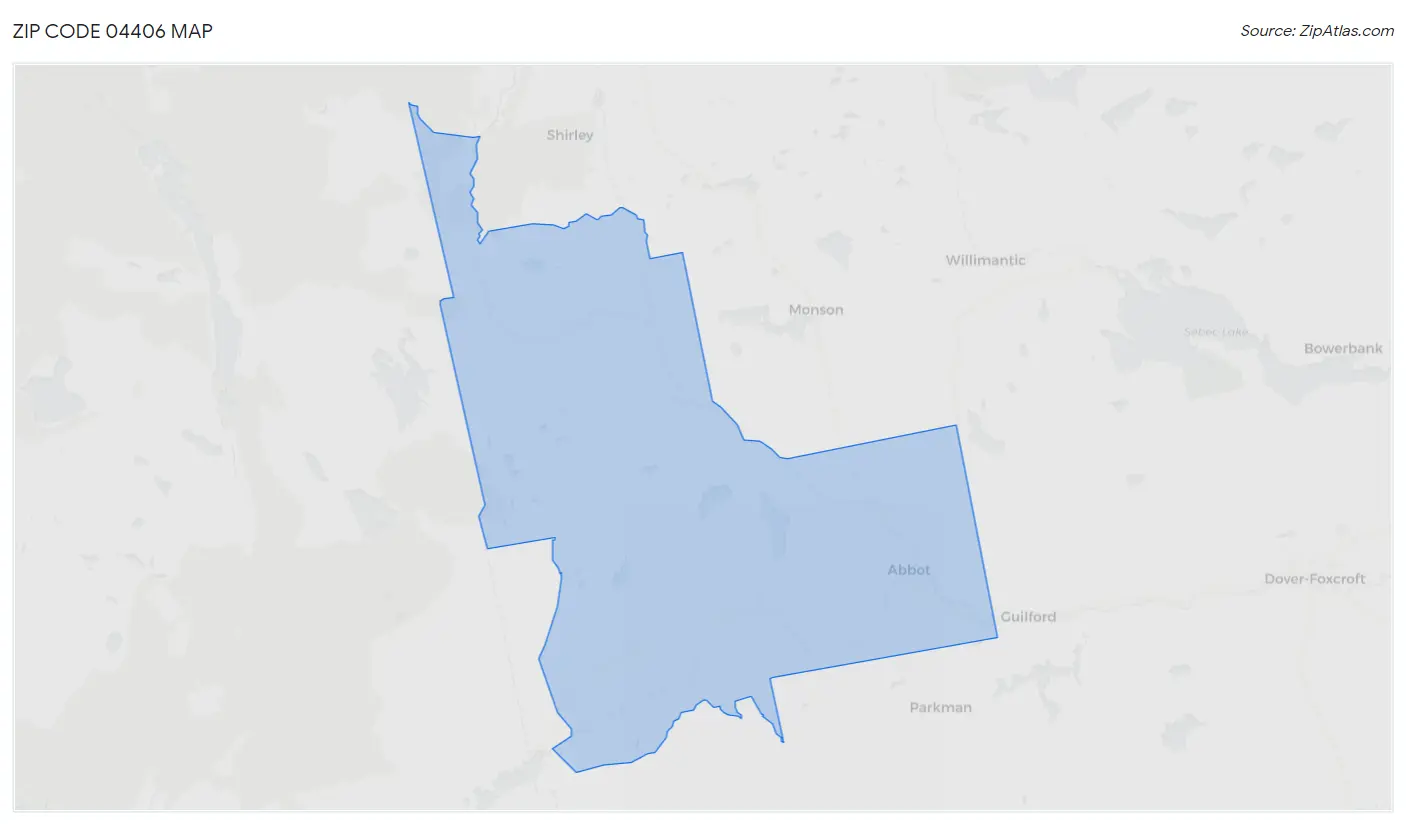 Zip Code 04406 Map