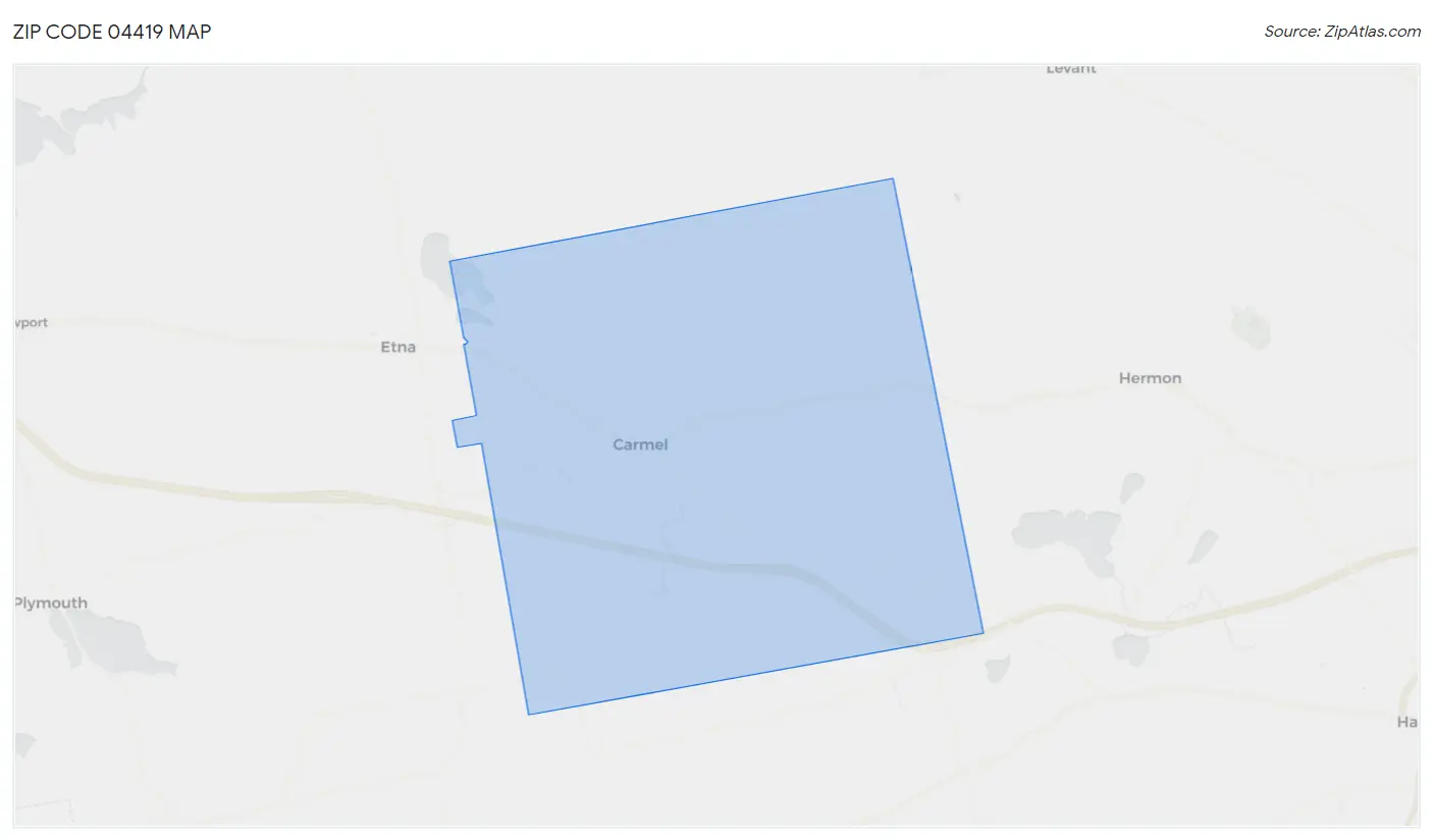 Zip Code 04419 Map