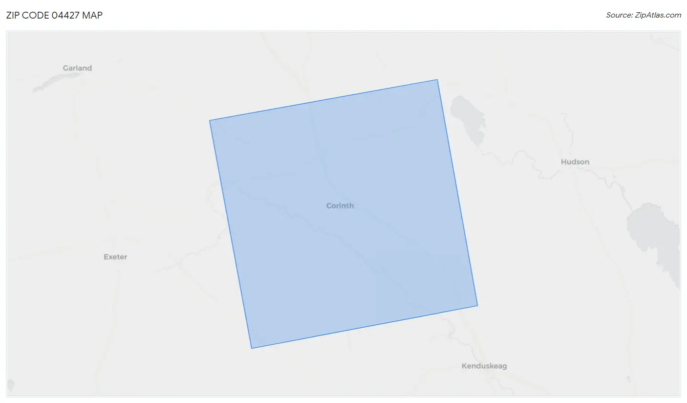 Zip Code 04427 Map