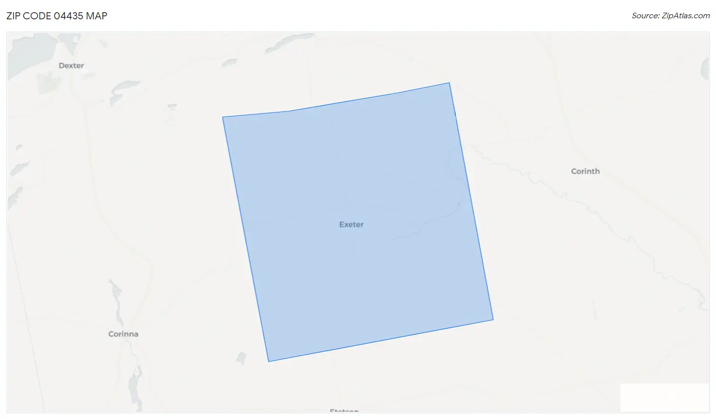 Zip Code 04435 Map