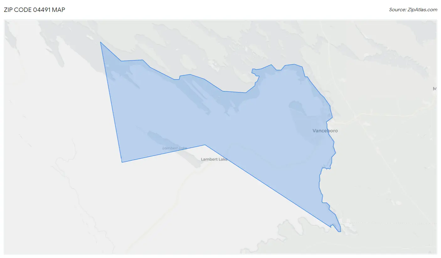 Zip Code 04491 Map