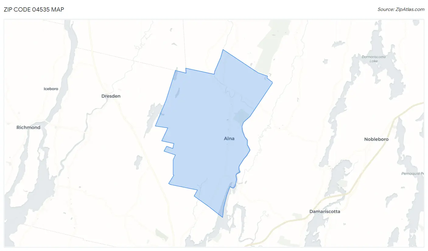 Zip Code 04535 Map