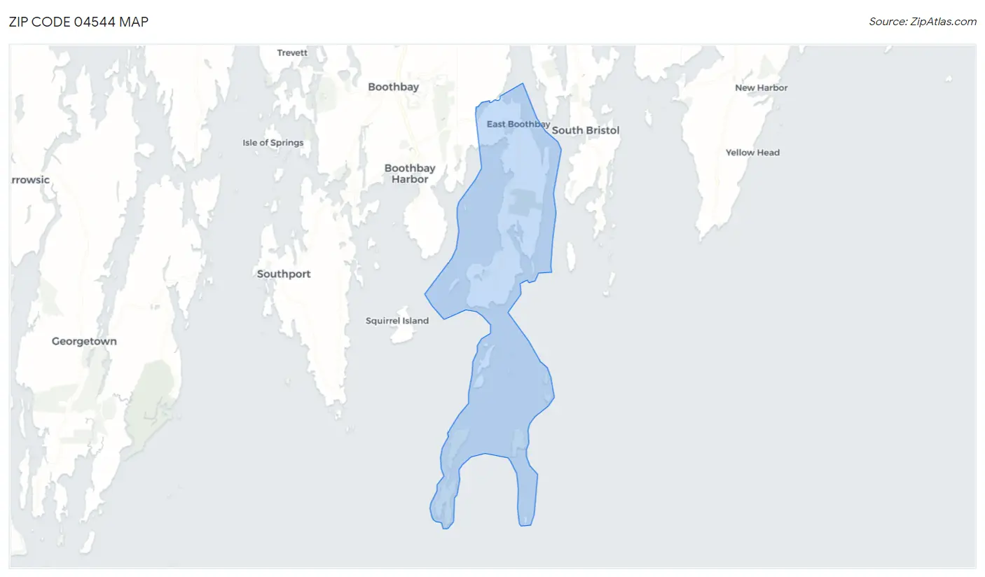 Zip Code 04544 Map