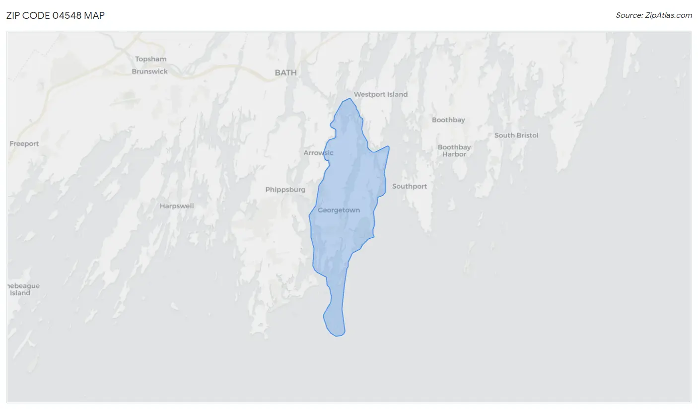 Zip Code 04548 Map