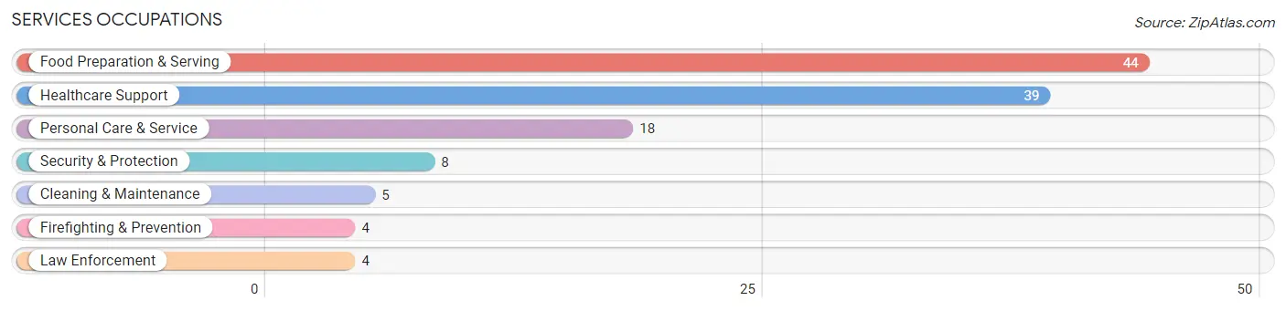 Services Occupations in Zip Code 04556
