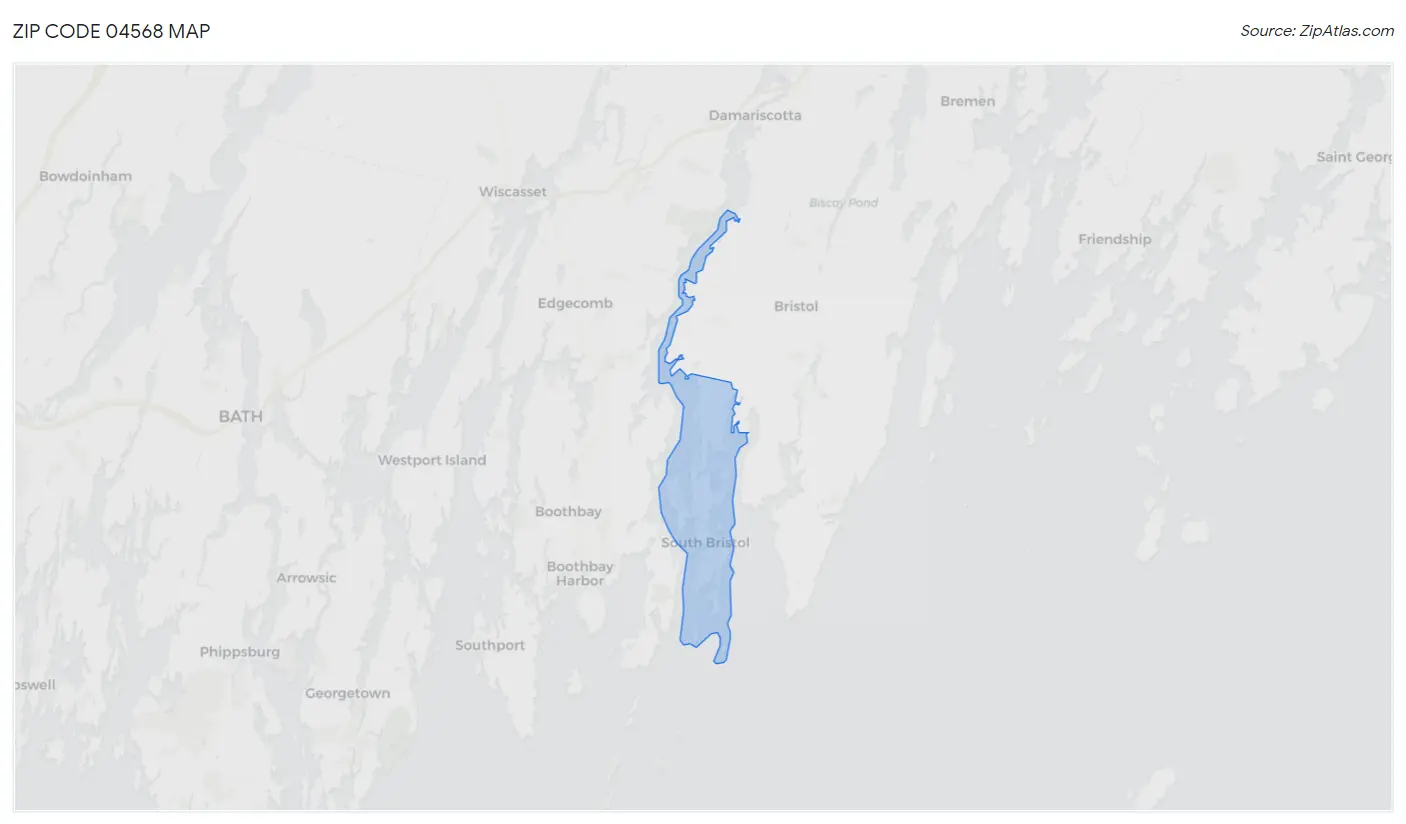 Zip Code 04568 Map