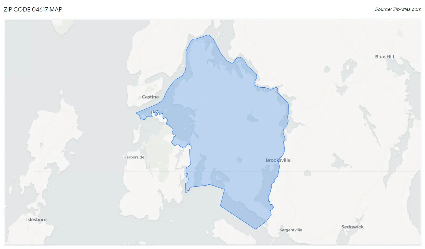 Zip Code 04617 Map