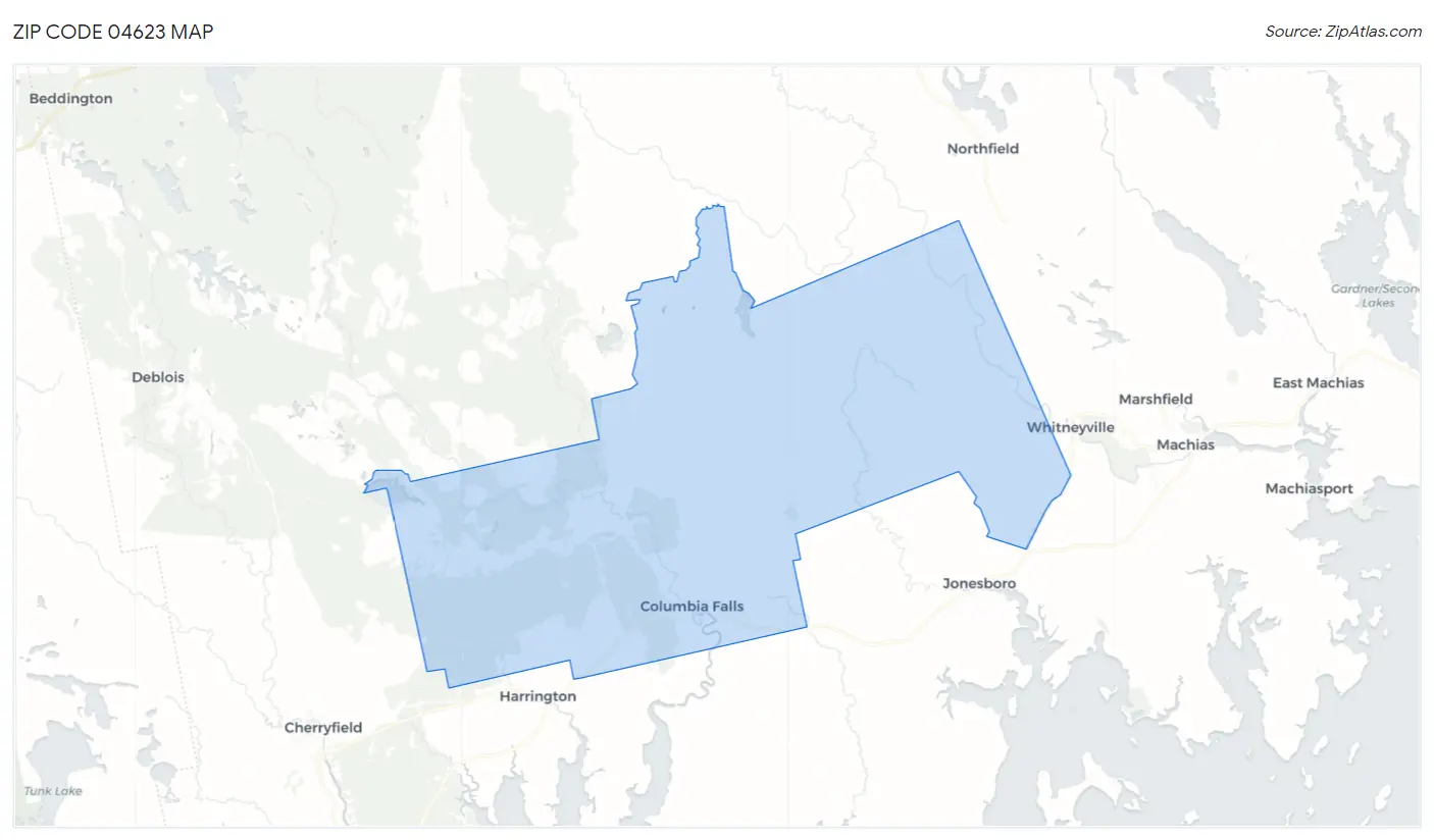 Zip Code 04623 Map