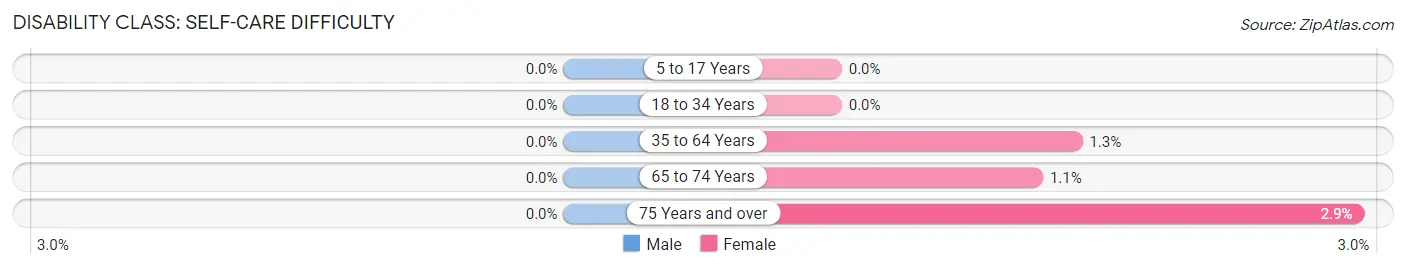 Disability in Zip Code 04634: <span>Self-Care Difficulty</span>