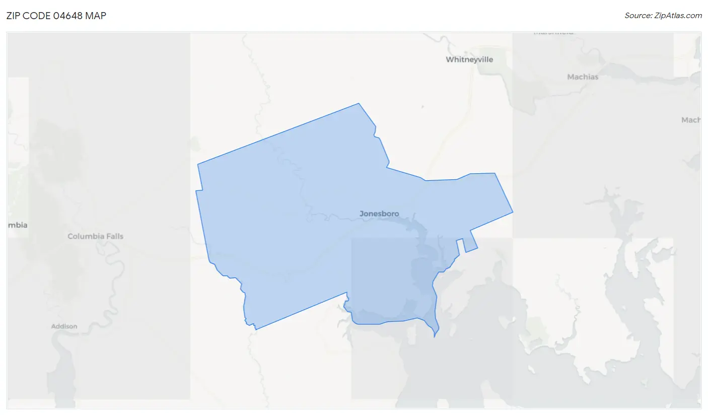 Zip Code 04648 Map