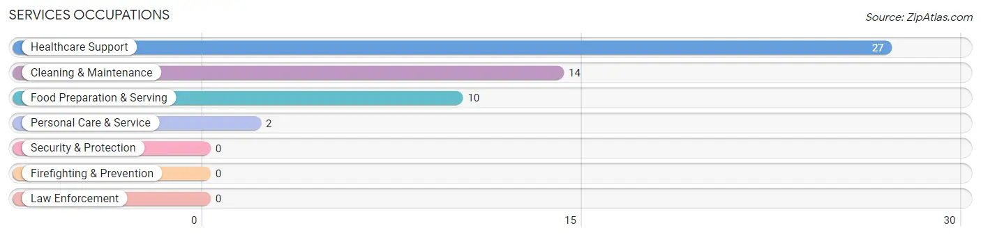 Services Occupations in Zip Code 04658