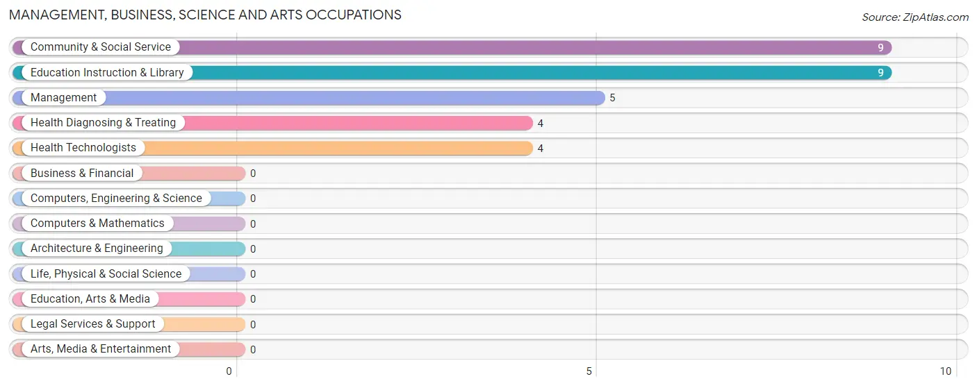 Management, Business, Science and Arts Occupations in Zip Code 04673