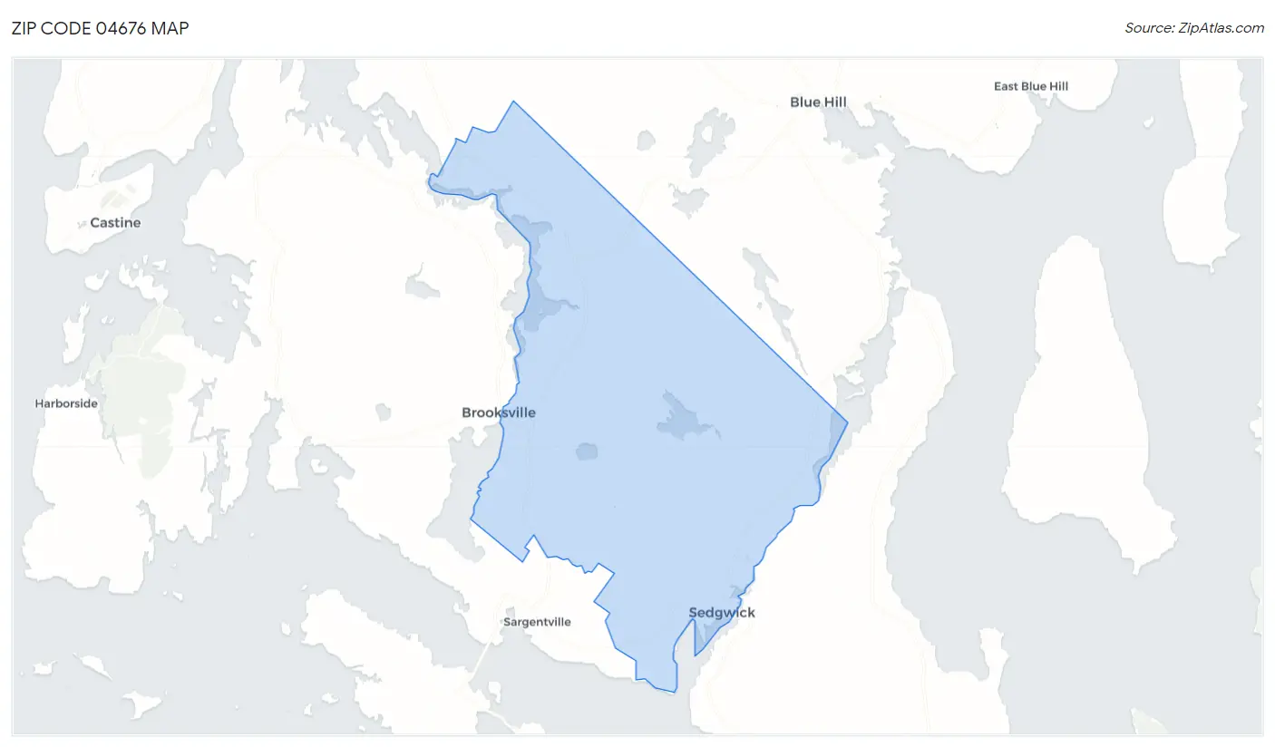 Zip Code 04676 Map