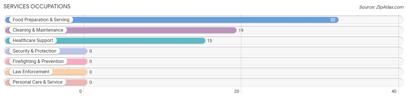 Services Occupations in Zip Code 04676