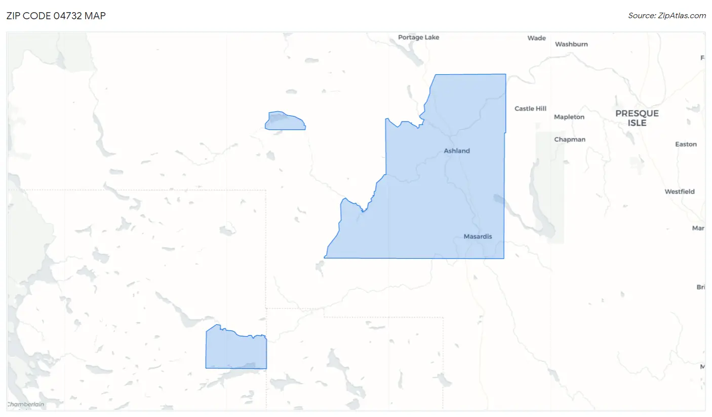 Zip Code 04732 Map