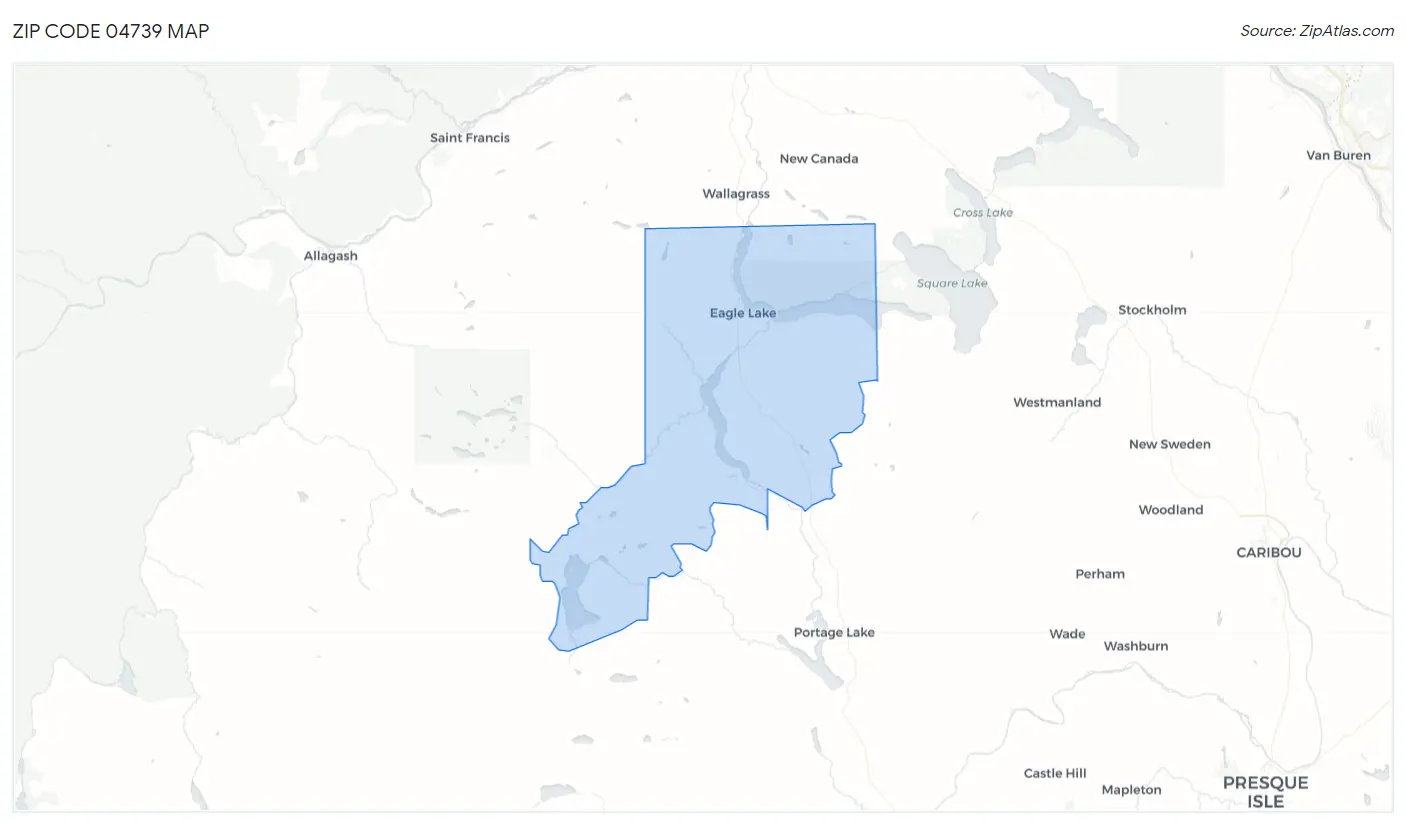 Zip Code 04739 Map