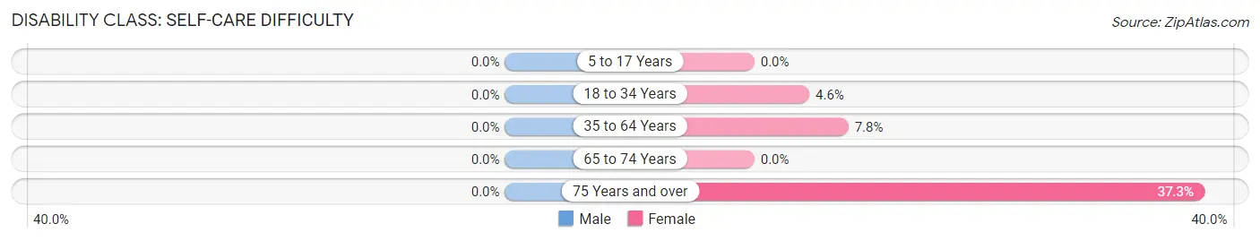 Disability in Zip Code 04742: <span>Self-Care Difficulty</span>