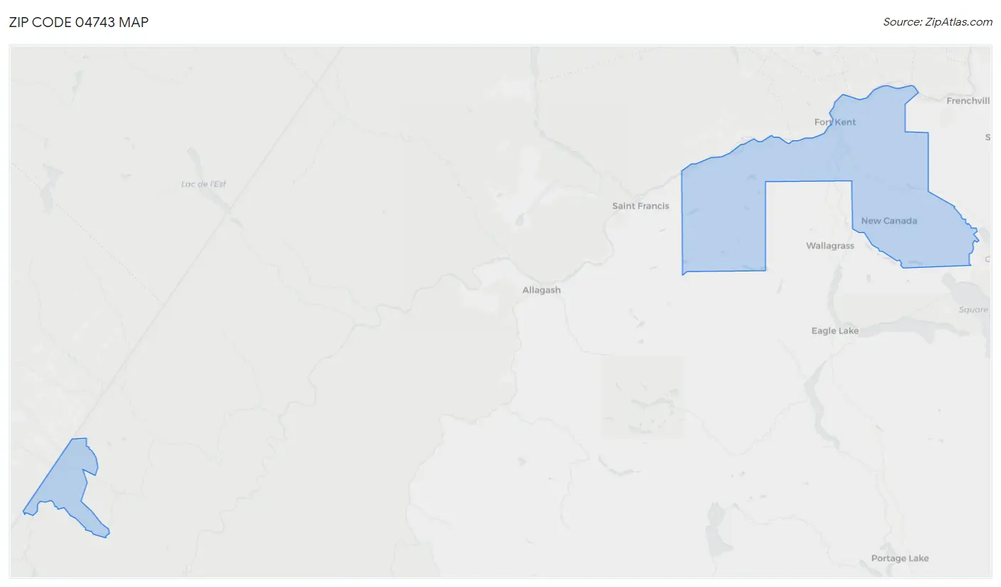 Zip Code 04743 Map