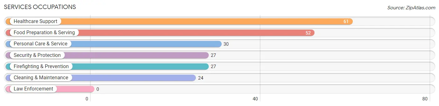 Services Occupations in Zip Code 04750