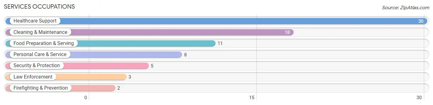 Services Occupations in Zip Code 04760