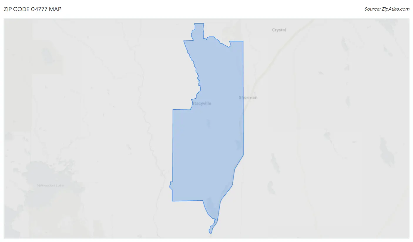 Zip Code 04777 Map
