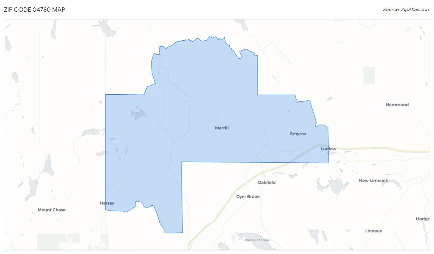 Zip Code 04780 Map