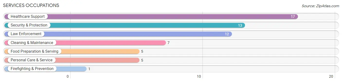 Services Occupations in Zip Code 04781