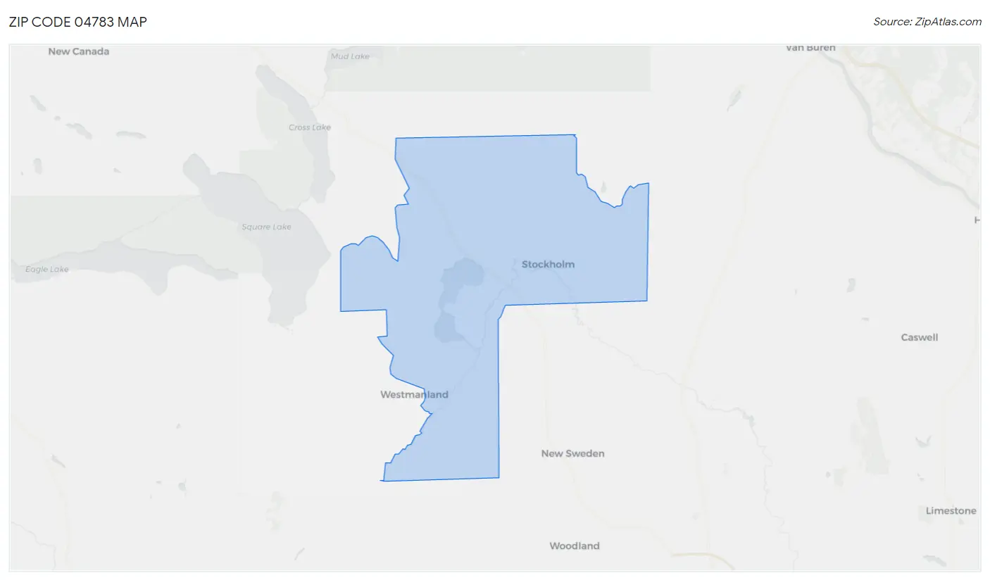 Zip Code 04783 Map