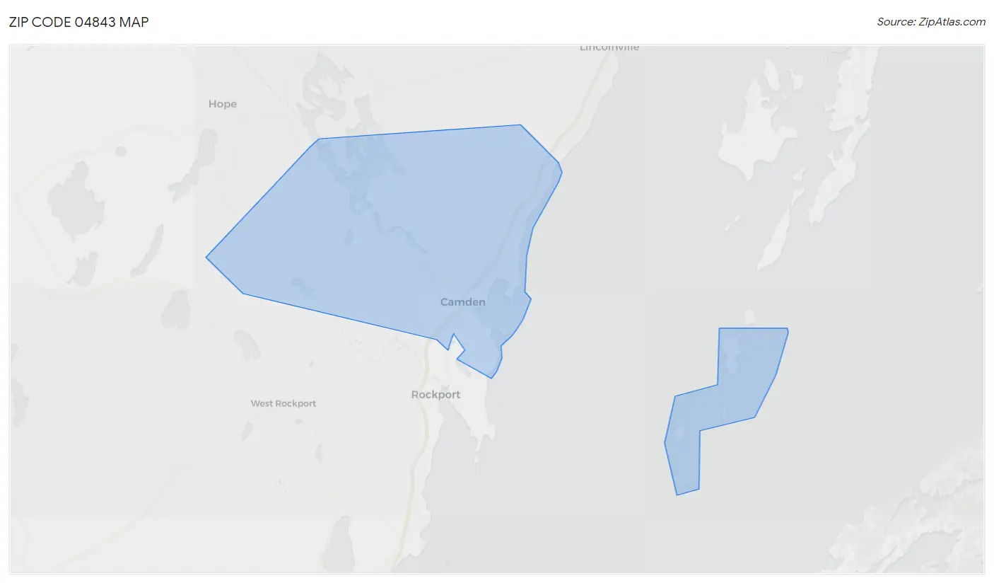 Zip Code 04843 Map