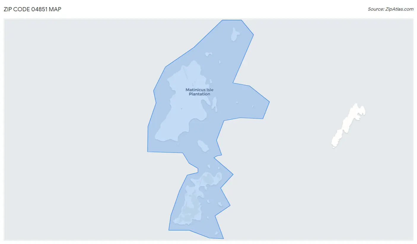 Zip Code 04851 Map