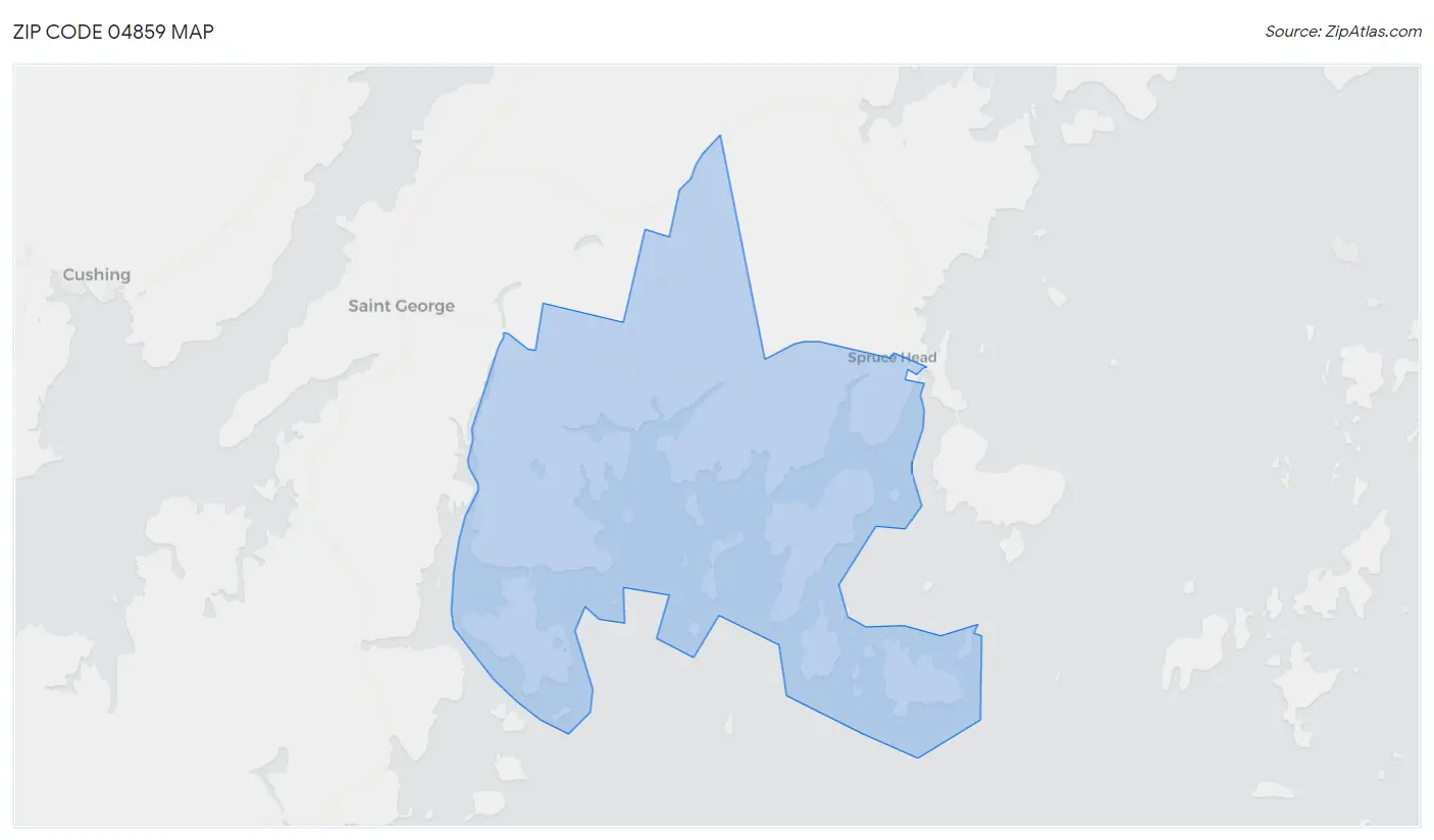 Zip Code 04859 Map