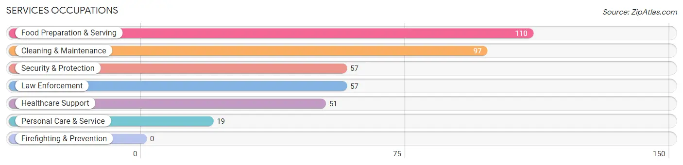 Services Occupations in Zip Code 04864