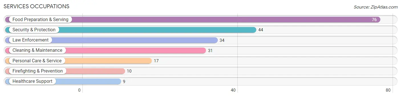 Services Occupations in Zip Code 04945